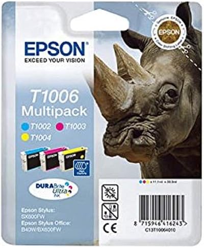 Epson T1006 Rhino Colour Ink Cartridge Multipack - Cyan Magenta Yellow