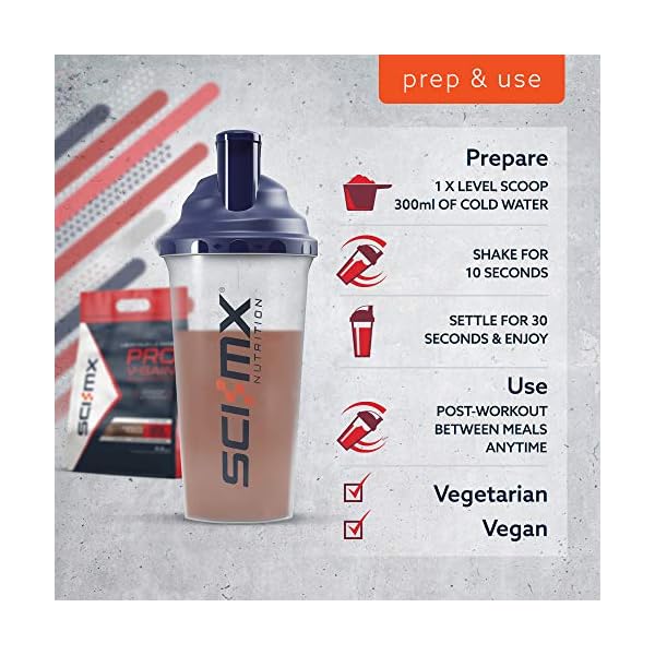 SCI-MX-Nutrition-Pro-V-Gain-Protein-Powder-Plant-Based-22-kg-Chocolate-49-Servings SCI-MX Nutrition Pro V-Gain Protein Powder, Plant Based, 2.2 kg, Chocolate, 49 Servings