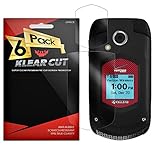 Klear Cut [6 Pack] – Screen Protector for Kyocera DuraXV / DuraXA – Lifetime Replacement Warranty - Anti-Bubble & Anti-Fingerprint High Definition (HD) Clear Premium PET Cover – Retail Packaging