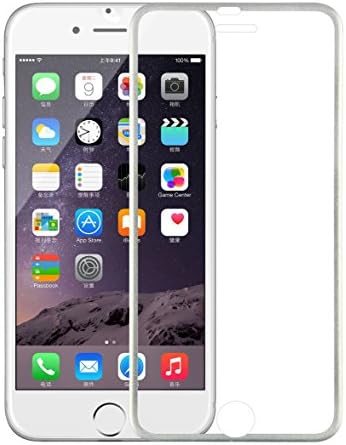 iPhone 7 Plus Screen Protector, Quirkio [Tempered Glass] iPhone 7 Plus Glass Screen Protector [3D Curve Fit &amp; Full Coverage] [3D Touch Compatible] iPhone 7 Plus Tempered Glass (2016) (Silver)