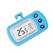 2 Pack Blue Digital Fridge Refrigerator Freezer Thermometer,Max/Min Record Function with Large LCD Display
