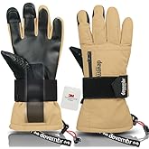 devembr Snowboarding Gloves with Wrist Guards, Ski Gloves Touchscreen