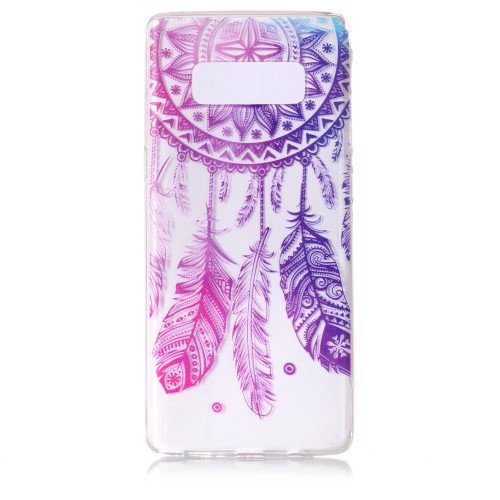 Dreamcatcher Feathers Design Soft Case for Samsung Galaxy Note 8 Transparent