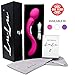 Original Lulu 8 Therapeutic Massager Cordless Wand. Stylish with 3 Speeds and 7 Pulsating Patterns. USB Rechargeable 2 Hour Battery, Free Travel Bag, Curved to Reach All Areas