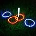 GlowCity LED Ring-Toss Game - Glow-in-The-Dark Dazzling Color Fun for Kids and Adults Light Up Your Beach, Lawn and Backyard Parties