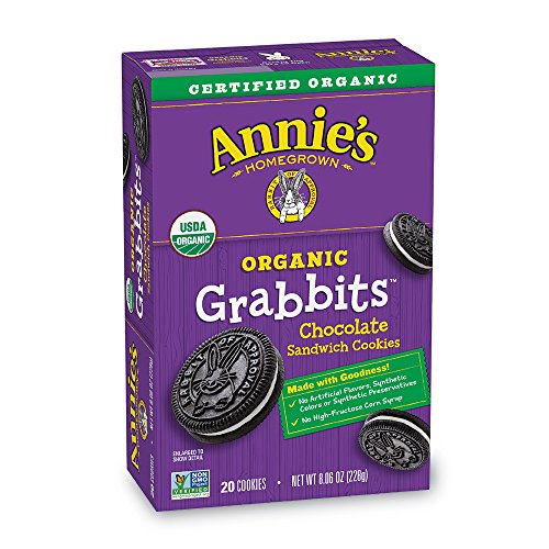 Annie's Organic Grabbits Chocolate Sandwich Cookies, 20 Count Pricepulse