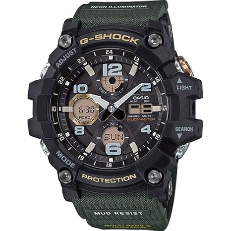 CASIO Herren Digital Uhr mit Harz Armband GWG-100-1A3ER
