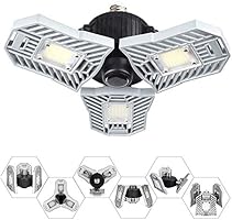 Led Garage Lights,Motion Sensor 60W Led Deformable Lamp,6000LM Garage Ceiling Light with 3 Adjustable Panels,Utility Shop...