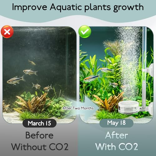 5L Aquarium CO2 Generator System Carbon Dioxide Reactor Kit, co2 Aquarium kit diy co2 kit for aquarium with Regulator Solenoid Valve, bubble counter for Aquarium Planted tank 60L to 300L