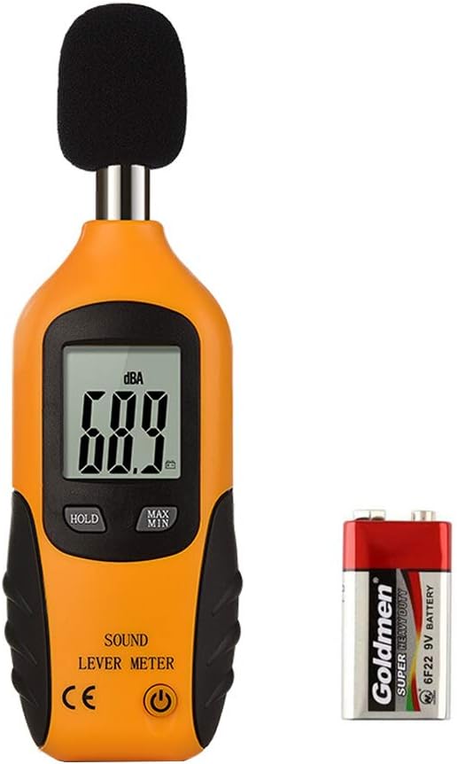 Mengshen Decibel Meter, Digital Sound Level Meter Handheld Audio Noise Meter Tester with LCD