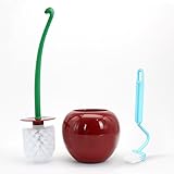 Toilet Brush, NATIONALMASTER Decorative Cherry Lavatory Brush, Toilet Bowl Brush, Lavatory Bowl Brush, Cherry Lavatory Brush - Red