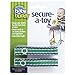 Baby Buddy Secure-a-Toy, Adjustable Pacifier and Teether Strap for Stroller, Highchair, and Car Seat, Navy with Green Stitch, 2 Pack