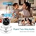 Wireless IP Security Camera, Nanny Cam, 1080P WiFi Home Surveillance Indoor Camera Pan/Tilt with Cloud Service, Motion Tracker, Auto-Cruise, Night Vision, Two-Way Talk Elder/Pet/Office/Baby Monitor