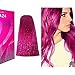 Berina Pink Magenta Hair Dye A24 Hair Color Cream Dye Pink Magenta 60 G. Super Permanent Fashion Unisex containing an innovative component which protects and provides glamor color to hair as desired