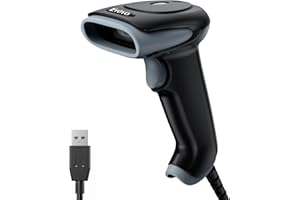 Eyoyo 2D USB Barcode Scanner: Handheld Wired QR Code Scanner for Computer Laptop POS PC, Fast Automatic 1D UPC Screen & Print