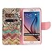 DRUnKQUEEn S6 Edge Plus Case, PU Leather Credit Card Holder Case Stand Feature Wallet Type Flip Folio Cover - for G928 Samsung Galaxy S6 Edge+ Plus