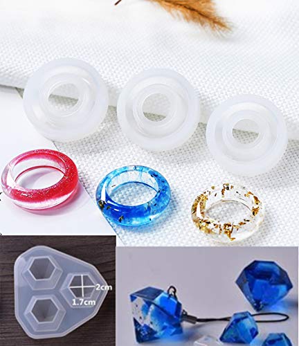 225 Pcs Resin Jewelry Molds DIY Jewelry Casting Molds Tools Set Resin Jewelry Casting Molds Contains 16 Silicone Resin Jewelry Molds for DIY Jewelry Craft Making