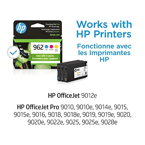 HP OfficeJet Pro 9015e Wireless Color AllinOne Printer & 962XL Black HighYield Ink Cartridge