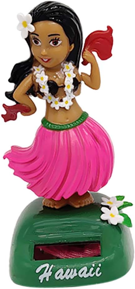 NYLSA Fun Solar Powered Dancing Hula Ass Wiggling Hawaiian Girl Figurine - Swing Figure Model Educational Toy Desk Decor #C