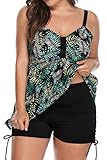 PERONA Women's Two Piece Swimwear Sexy Halter V
