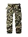 OCHENTA Men's Camo Cargo Pants, Military Tactical Combat 8 Pockets Casual Trousers #3357 Army Green Camo 32