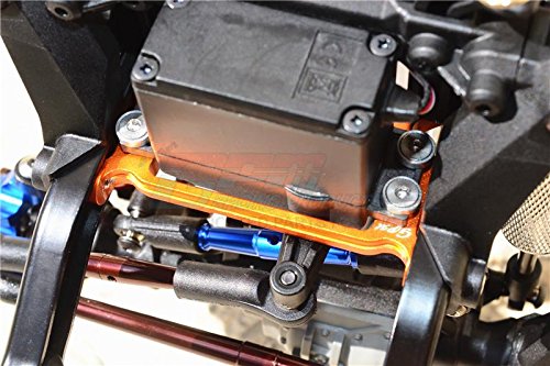 Traxxas TRX-4 Trail Defender Crawler Upgrade Parts Aluminum Front Servo Mount - 1 Set Orange