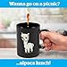 BigMouth Inc Color Changing Alpaca Mystery Mug, Holds 16oz, Changes When Hot or Cold, Ceramic Coffee Cup