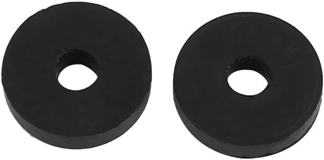sourcingmap Rubber Flat Washers 13mm OD 4mm ID 3mm Thickness for Faucet Pipe Water Hose Pack of 10, Black, 13mmx4mmx3mm - Image 3