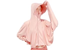 kiobrvhe Women's Sun Protective Jacket Full Zip UPF 50+ UV Sun Protection Clothing Lightweight Long Sleeve Hoodie Sun Shirt