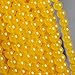 MJDCB Natural Yellow Jade Round Loose Beads for Jewelry Making DIY Bracelet Necklace (10mm)