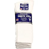 Falari Physicians Approved Diabetic Socks For Men Women Non-Binding Loose Top Wide Crew Length