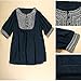 Women's Top,Embroidered Tunic Peasant Tops Tees Loose Linen Blouse Casual T-Shirt