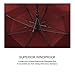 Rainlax Windproof Golf umbrella 62 Inch Extra Large Double Canopy Automatic Open Outdoor Rain&Wind Umbrellas (Wine)
