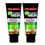 2 x Garnier Men Acno fight  Face Wash, 100g - - 
