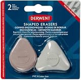 Derwent Shaped Eraser Set of 2 Multi-Colour Grey Taupe view 2