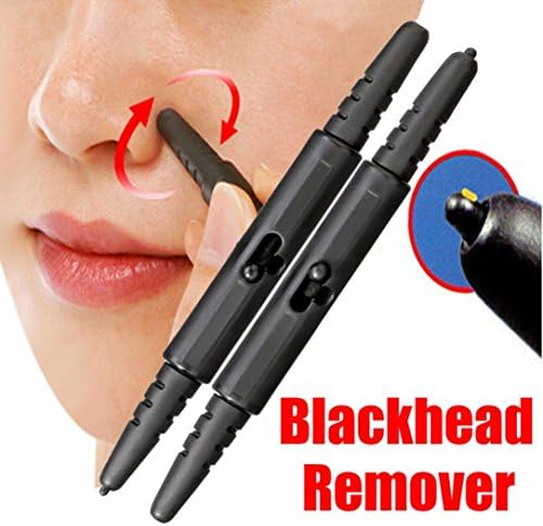Blackhead Extractor CapsA Nose Extractor Stick Blackhead Remover Acne Pore Cleaner (Black)