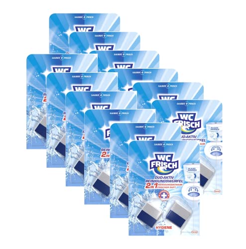 WC FRISCH Duo-Aktiv Reinigungswürfel für Wasserkästen 12er Pack (12 x 100 g)
