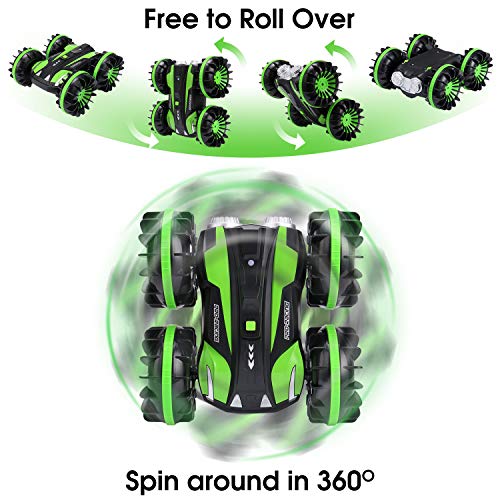 SGILE RC Stunt Car Toy, Remote Control Car with 2 Sided 360 Rotation