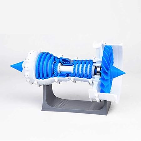 Modello Motore Aerodinamico Motore Turbofan 3d Modello Di Stampante Elettrica Blu Amazon It Casa E Cucina