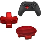 Elite 2 Metal D-Pads Replacement for Xbox Elite Series 2 Controller(Red) | 2 Pack Elite 2 Metal D-Pads Replacement for Xbox One Elite Series 2 Controller,Magnetic Standard D-Pad and Faceted D-Pad