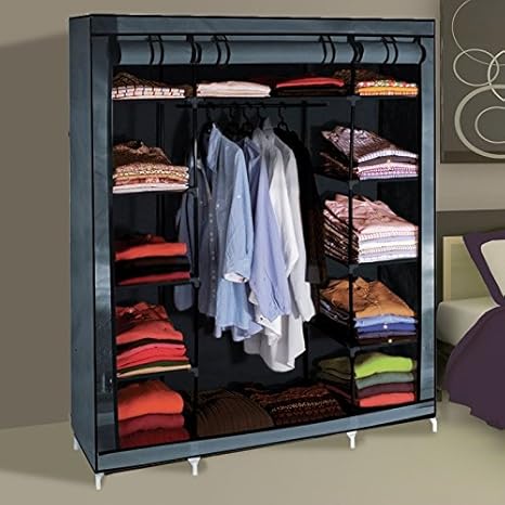 Idmarket Armoire De Rangement Paris Dressing Penderie Xxl Tissu Amazon Fr Bricolage