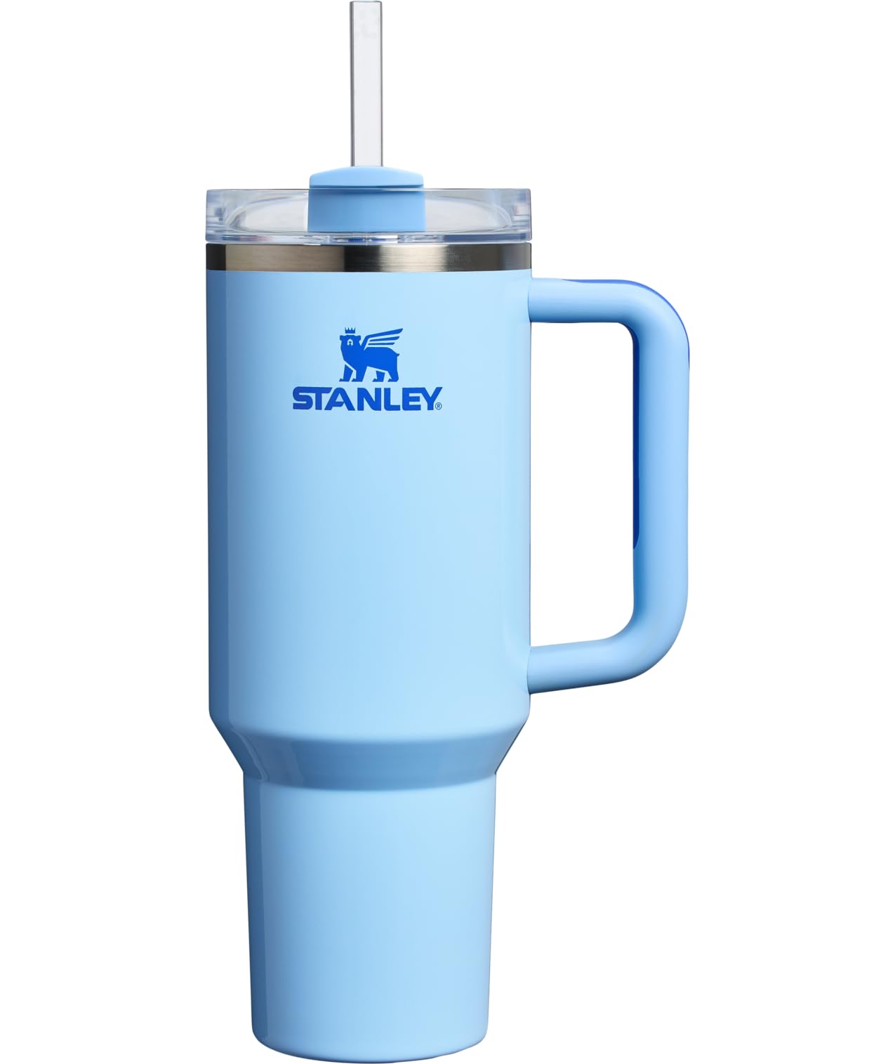 Photo 1 of STANLEY Quencher H2.0 Tumbler with Handle and Straw 40 oz | Flowstate 3-Position Lid | Cup Holder Compatible for Travel | Insulated Stainless Steel Cup | BPA-Free | Cornflower Gloss