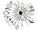 Stainless Steel Kitchen Utensil Set - 29 Cooking Utensils – Durable, Non Stick Cting, Ergonomic Handle & Dishwasher Safe Cookware – Heat Resistant - Handles For Superior Grip – Great Gift Idea