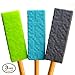 GoGoChews Chewing Pencil Toppers *3 PACK* PIXEL Miner Craft SHAPE Sensory Chews,Oral Motor Tool,Provides Sensory Input Special Needs Chewers, Occupational Therapy Aid, Teething Toys (Blue/Green/Grey)