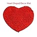 Area Rug Pad , Home Doormats,Bath Mat,Decor Mat,Bright Valentine Red Heart Love Shape , You Can Place this Carpet in Bathroom,Bedroom,Kitchen and Wedding ( 20'' x 24'' )