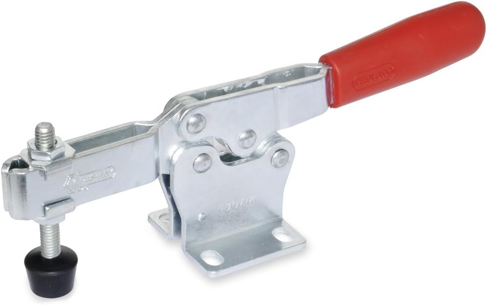 Ganter Normelemente Horizontal clamp with Horizontal Base, GN 820-130-MC, Steel, galvanised, Blue passivated, Pack of 1