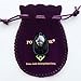 Polar Jade Yoni Egg of Obsidian Gemstone, Drilled, Manually Polished, Entry Level Affordable, Small Size (35x25mm)