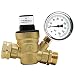 Twinkle Star RV Water Pressure Regulator Valve with Gauge and Inlet Screened Filter for Camper Travel Trailer
