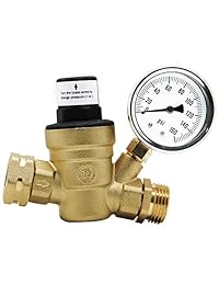 Twinkle Star   Válvula reguladora de presión de agua con manómetro y filtro de entrada para remolque de viaje