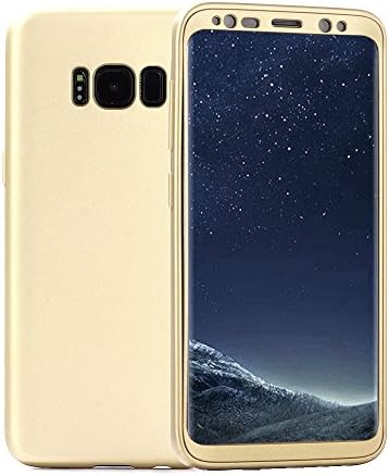 CXCase Galaxy S8 Plus Case, Full Body Protection, Matte Slim TPU Case, Dual Layer, Improved Design For Samsung Galaxy S8 Plus (SM-G9550) - Gold